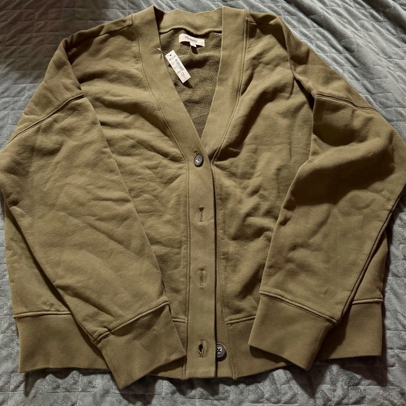 Madewell Sweaters - Madewell Olive Green Cardigan Sweater